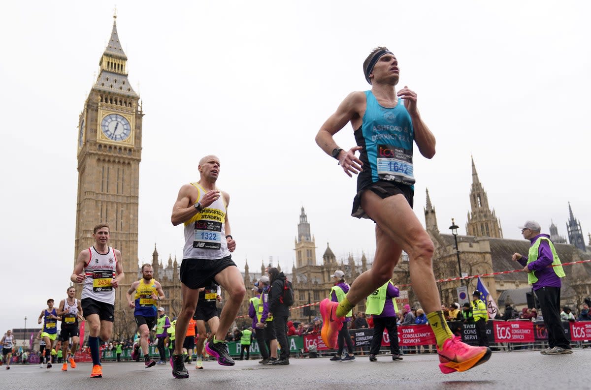 More than 500,000 people have already applied to take part in the 2024 London Marathon (James Manning / PA)