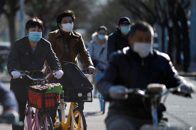 FILE PHOTO: Outbreak of the coronavirus disease (COVID-19), in Beijing