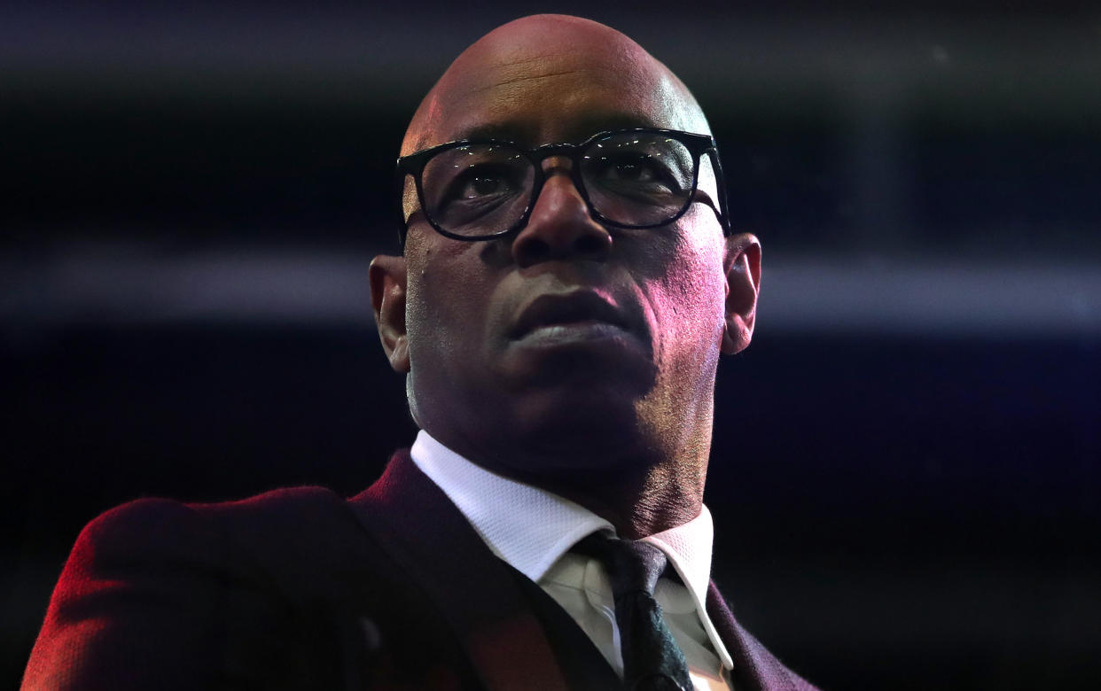 Pundit Ian Wright during the international friendly match at the Amsterdam ArenA