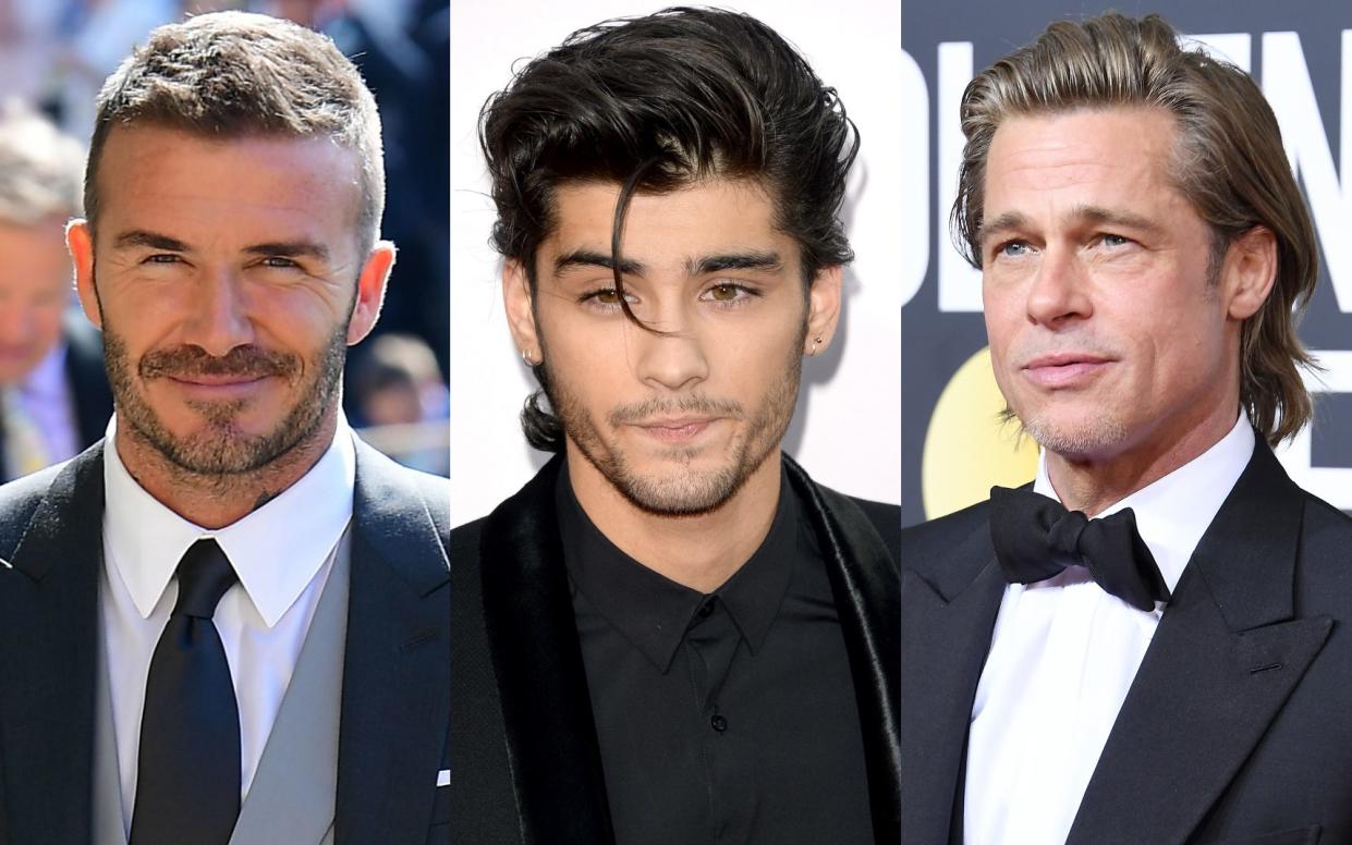 David Beckham, Zayn Malik and Brad Pitt - Getty Images