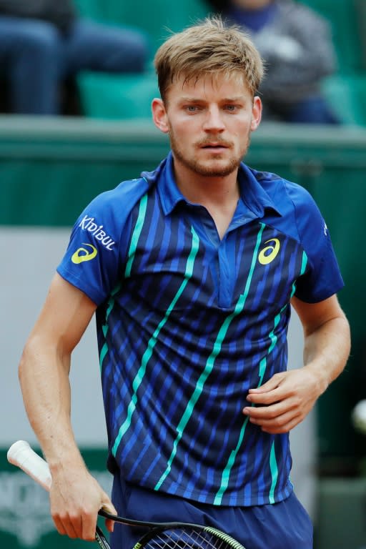 Belgium's David Goffin was playing a Grand Slam quarter-final for the first time, as was his opponent