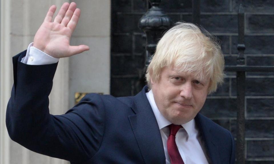 A table for two: Boris Johnson has been spotted dining with David Cameron in New York.