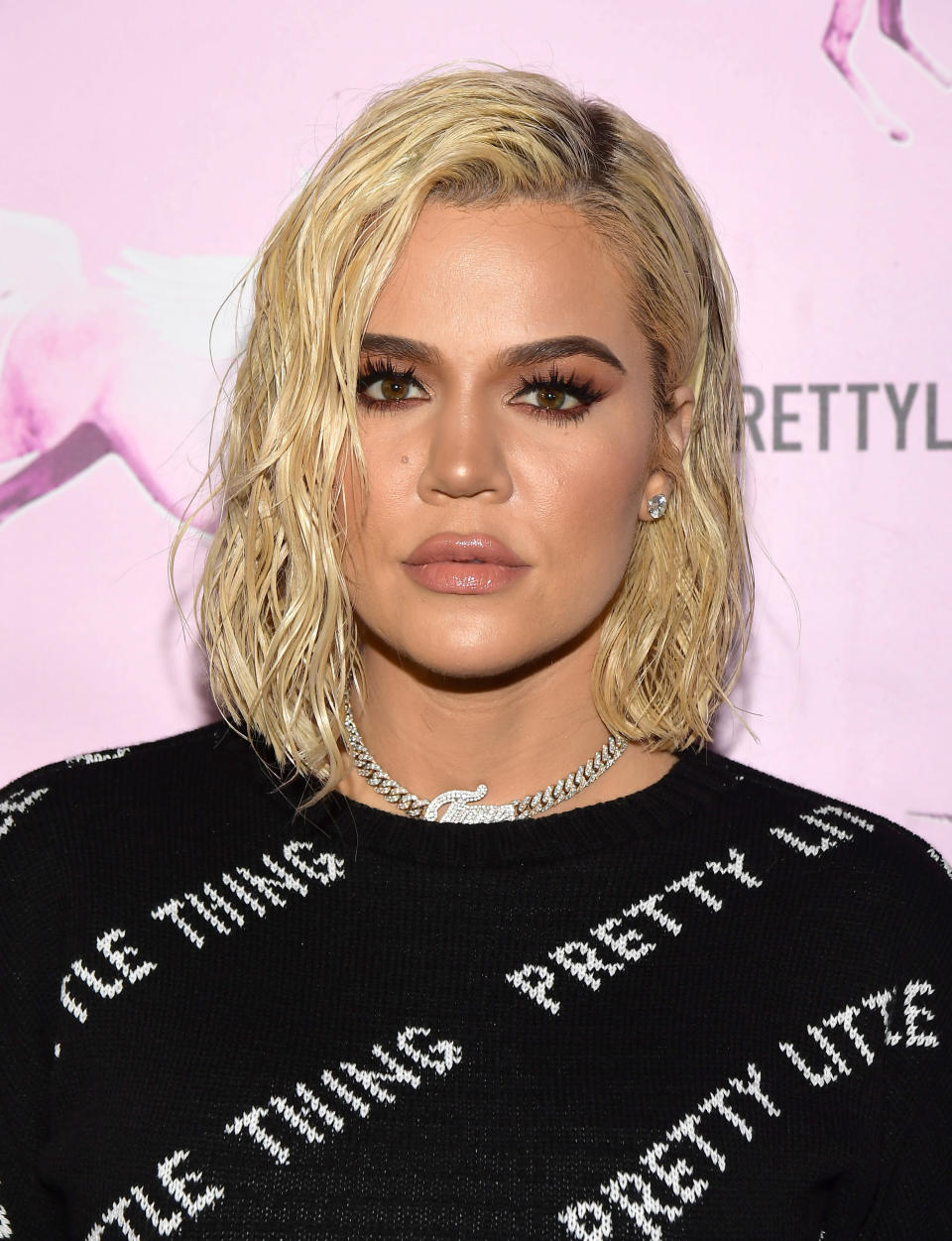 LOS ANGELES, CA - FEBRUARY 20: Khloe Kardashian attends the PrettyLittleThing LA Office Opening Party on February 20, 2019 in Los Angeles, California. (Photo by Matt Winkelmeyer/Getty Images)