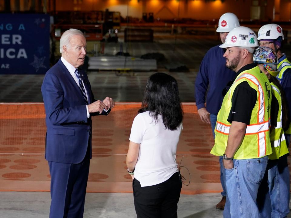 Biden at TSMC Arizona site