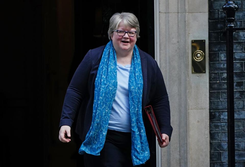 Work and Pensions secretary Therese Coffey is expected to be moving to the role of health secretary, if Liz Truss is elected (PA Wire)