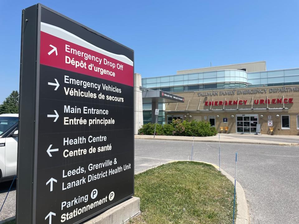 The Kemptville District Hospital's emergency department. Mayor Nancy Peckford explained that previous doctors have departed the community or retired recently, leaving a hole in the system.