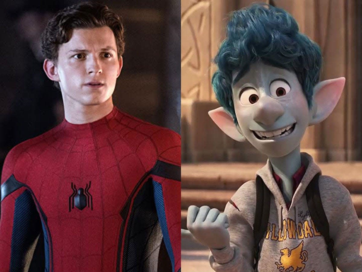 tom holland movies spider-man onward