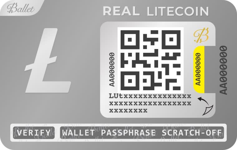 A mock-up of Ballet's REAL cryptocurrency wallet. Photo: Ballet