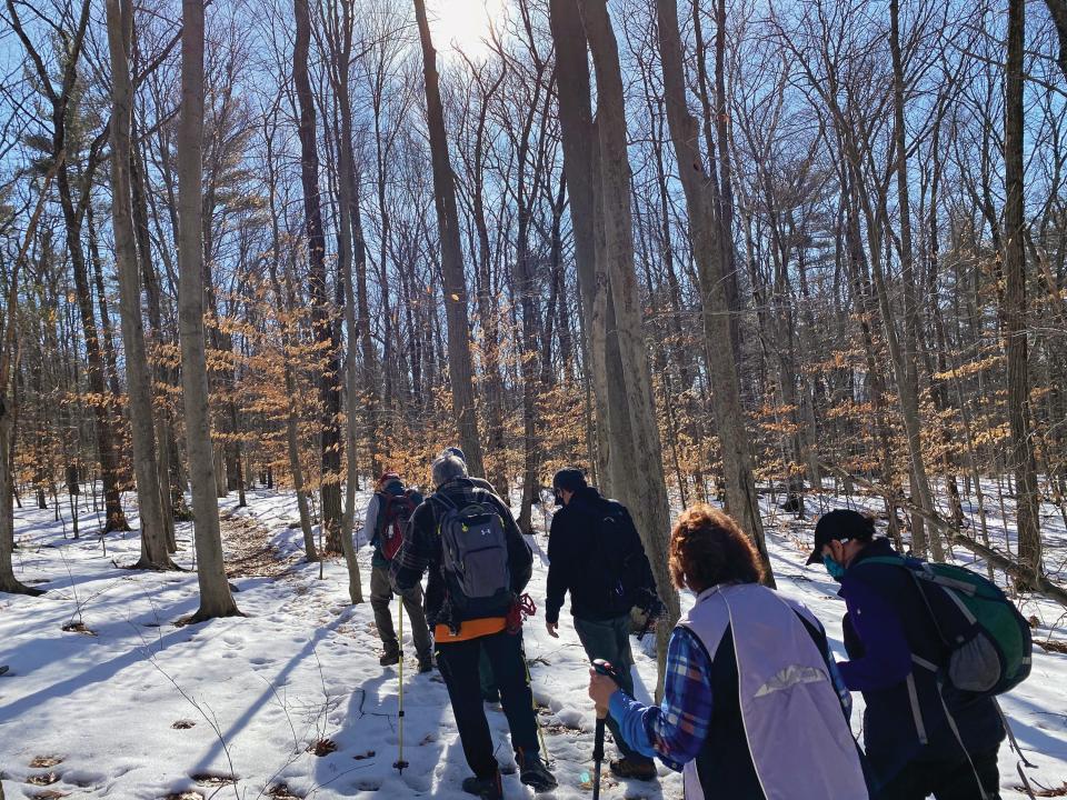 Though COVID-19 halted the group hikes for a time in 2020, the Vintage Vagabonds were back on the trail last winter.