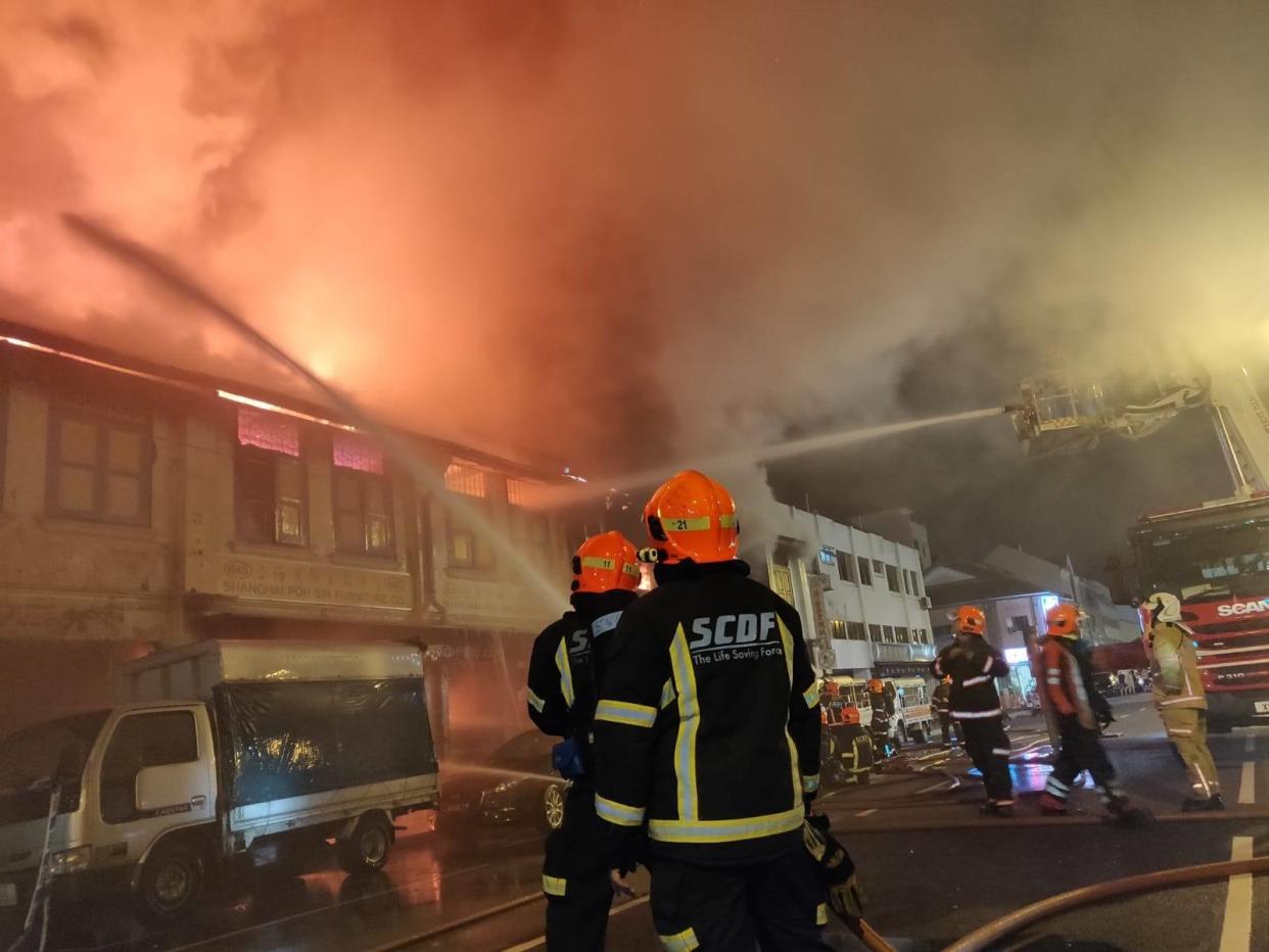 There were no reported injuries in the blaze.