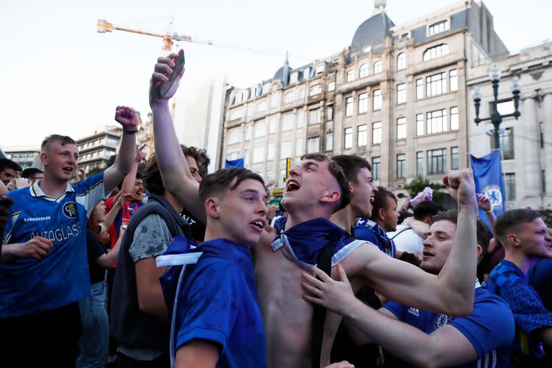 Champions League - Fans in Porto ahead of the Champions League Final Manchester City v Chelsea