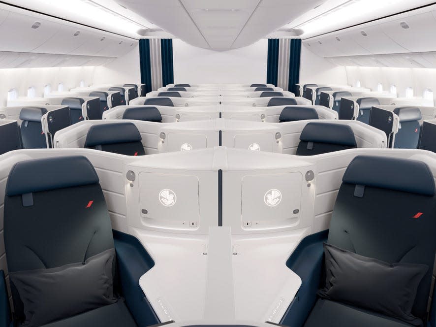 Air France new business class cabin.