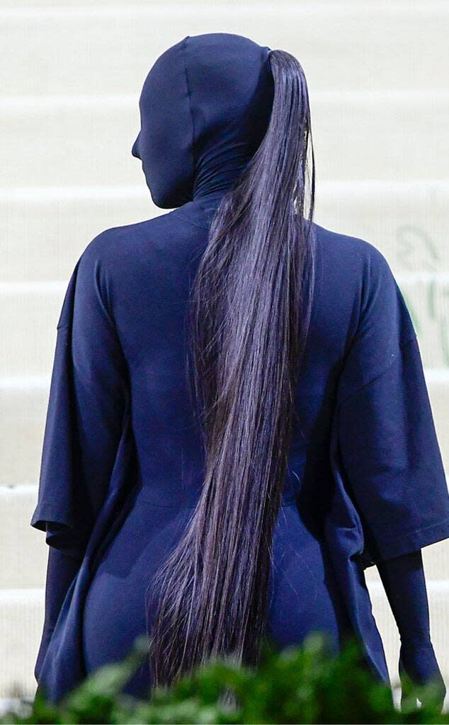 Kim Kardashian West, 2021 Met Gala, Red Carpet Fashion, Pony Tail, Ponytail