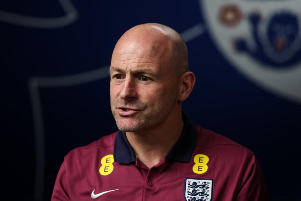 Interim England manager Lee Carsley will oversee the autumn Nations League games (The FA via Getty Images)