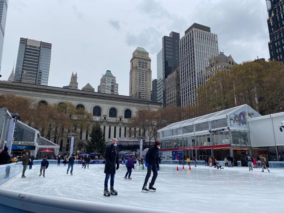 bryant park ice skating rink