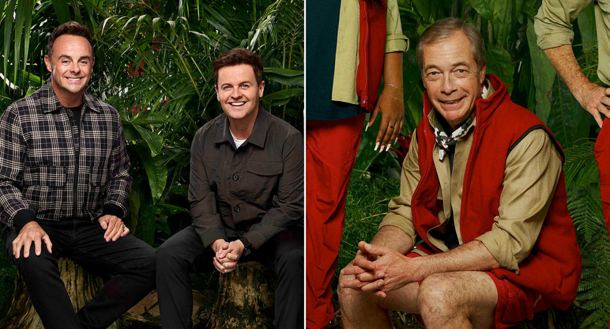 Nigel Farage is I'm a Celeb 2023 big name signing. (ITV)