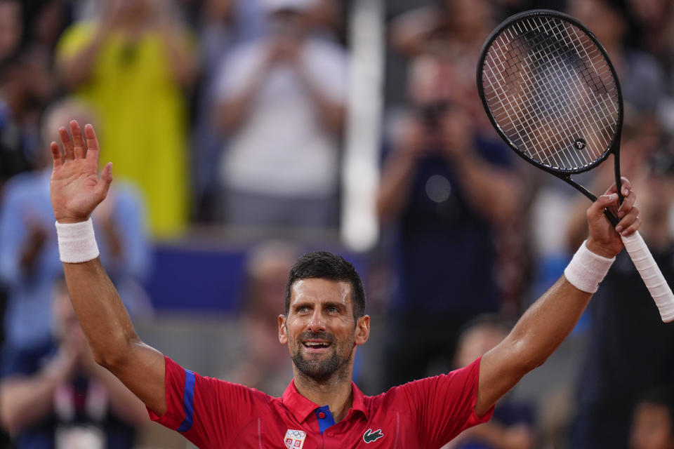 Novak Djokovic's knee injury bothers him at the Paris Olympics but he