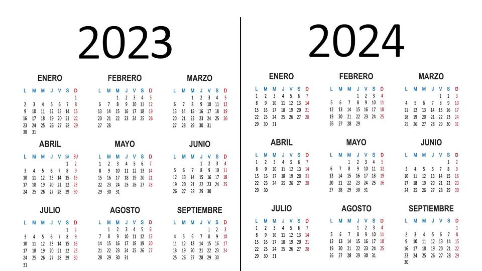 Calendrier 2023-2024