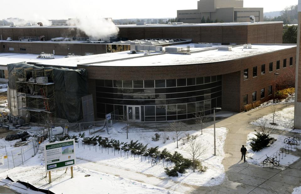 The exterior of the National Superconducting Cyclotron Laboratory building at MSU in 2008. East Lansing school officials canceled a student field trip to Michigan State University’s cyclotron this week because the facility does not allow visits by people who are citizens of Cuba, North Korea and Syria, among other countries.