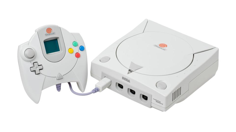 Sega Dreamcast in white