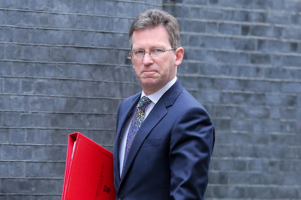  Greg Clark, Business Secretary is seen in Downing Street. His card was suspended after admin error in submitting claims. Freedom of information requests from the Daily Telegraph revels that hundreds of MPs including Jeremy Corbyn and nine Cabinet Ministers have had their official credit cards suspended by The Independent Parliamentary Standards Authority (IPSA). (Photo by Dinendra Haria / SOPA Images/Sipa USA) 