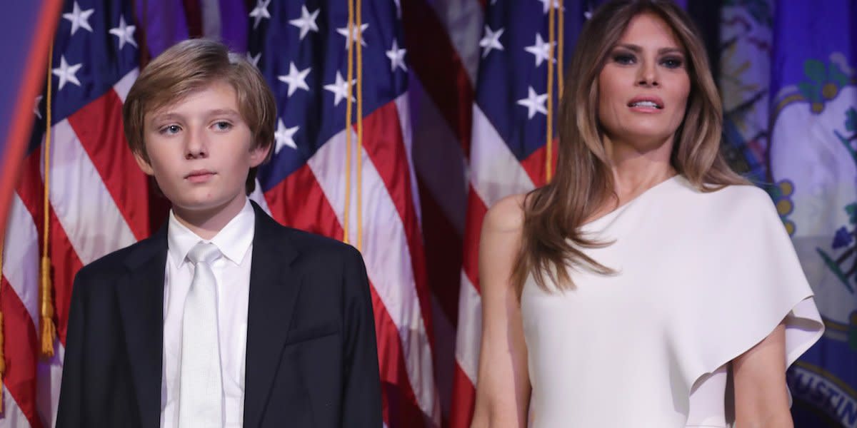 Getty Images melania trump barron trump