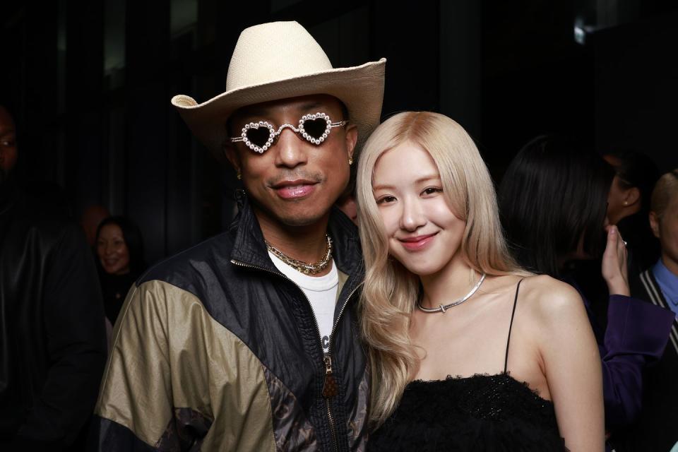 pharrell williams and rose from blackpink