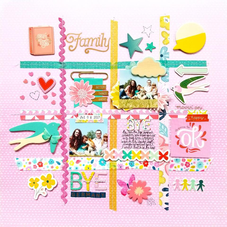 Grid Scrapbook Page