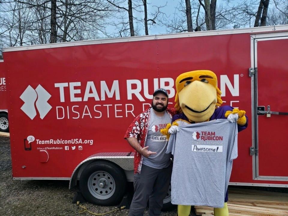 Barrow won two Presidential Service Awards for his volunteer work with Team Rubicon. "I love being that positive influence," he said.