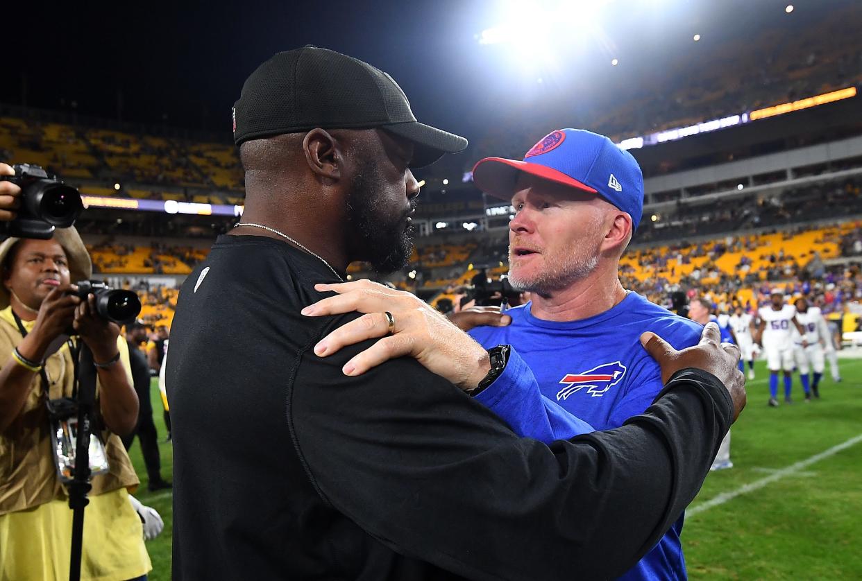 Mike Tomlin and Sean McDermott have a relationship that dates back to their time together as players at William & Mary.