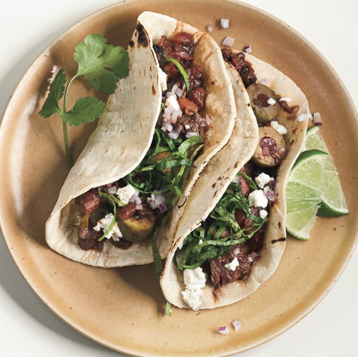 Steak Picadillo Soft Tacos