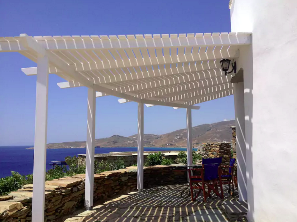 <p>But the highlight of the home is its private terrace with a pergola where you can dine al fresco and enjoy the stunning view. (Airbnb) </p>