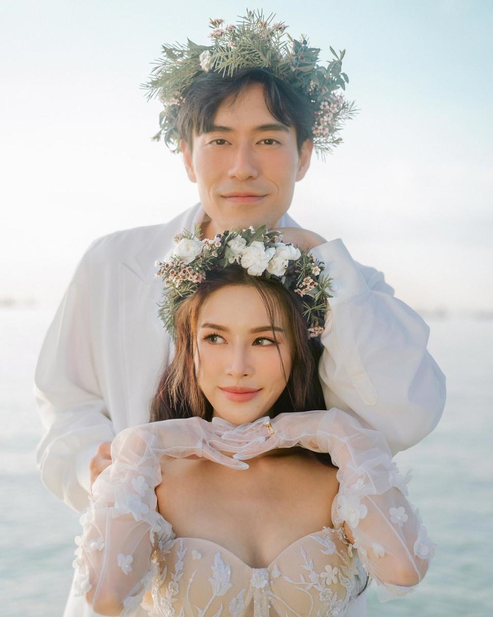 Singaporean actor James Seah and influencer Nicole Chang Min will hold their wedding on 15 Jan 2021. Photo released on 13 Dec 2021. (Photo: James Seah/Instagram)