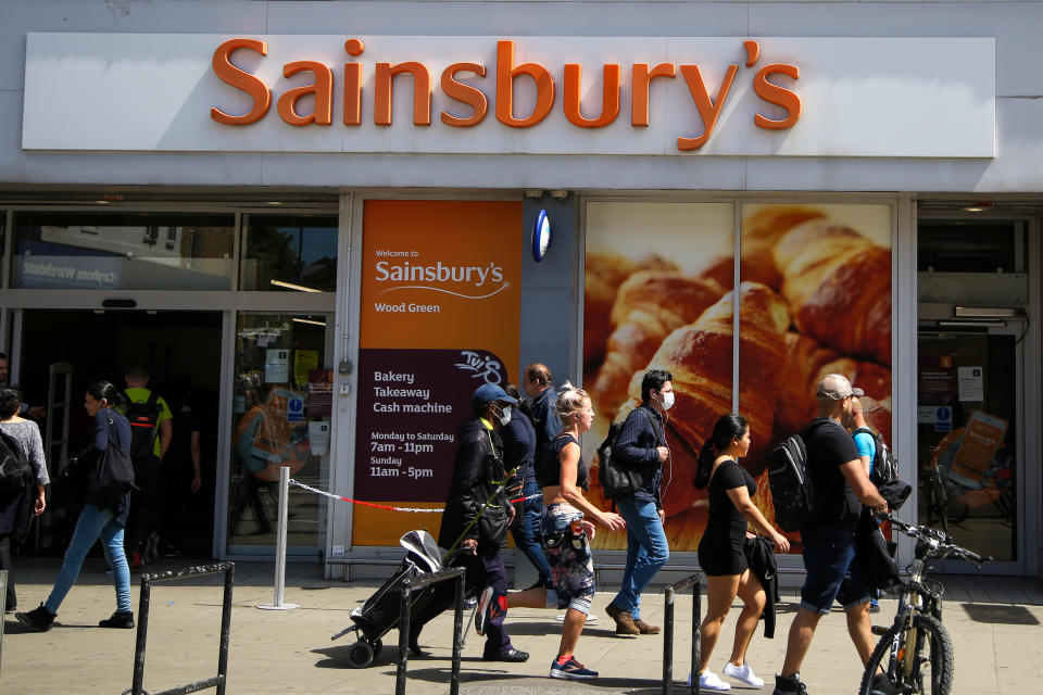 A Sainsbury's store in London. Photo: Dinendra Haria/SOPA/LightRocket via Getty Images