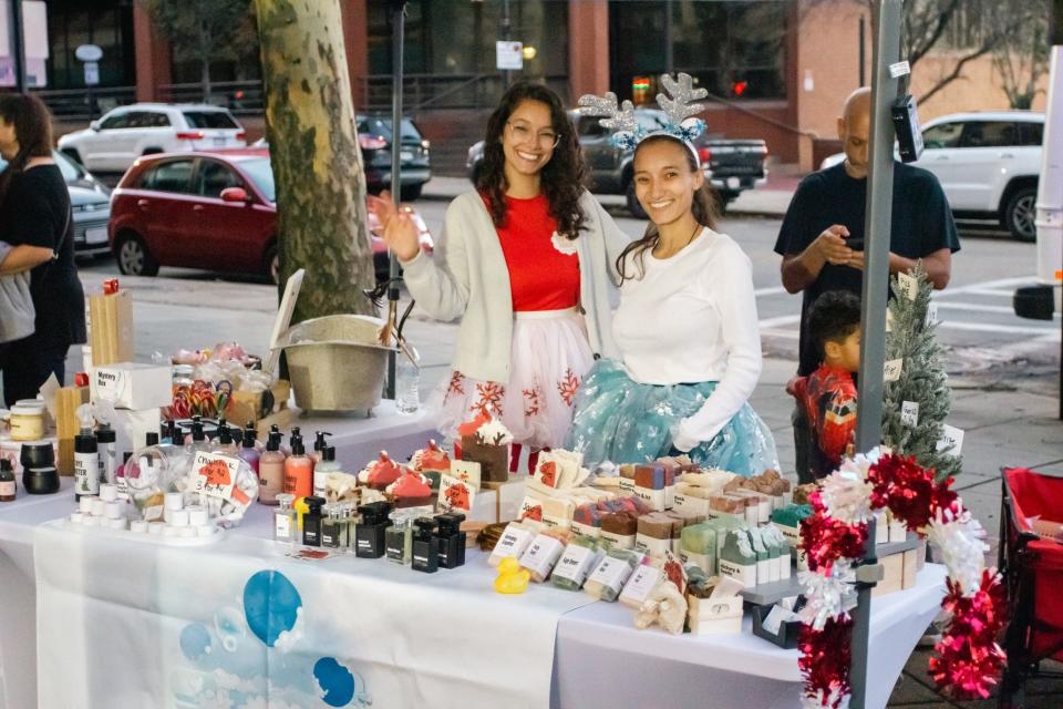 Local artisans and makers sell their goods at a previous Thanksmas Market and Holiday Celebration in downtown Fall River.