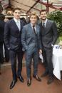 <p>The trio suited up for the fifth anniversary party of London Fashion Week Men’s. <br><em>[Photo: British Fashion Council/Richard Young]</em> </p>