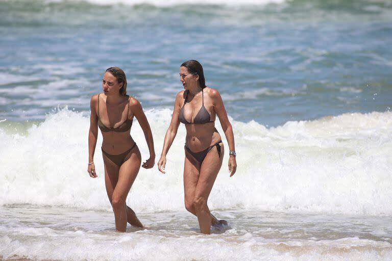 Como es costumbre, Andrea Frigerio y su hija Josefina recibieron el nuevo año en Punta del Este