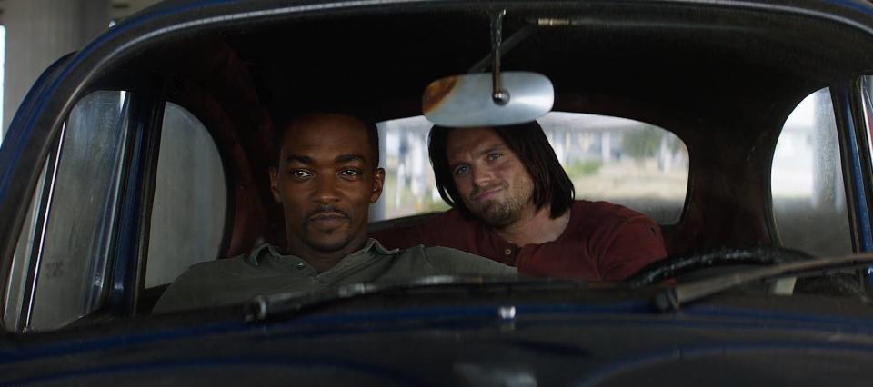 Anthony Mackie and Sebastian Stan in Captain America: Civil War (Credit: Marvel)