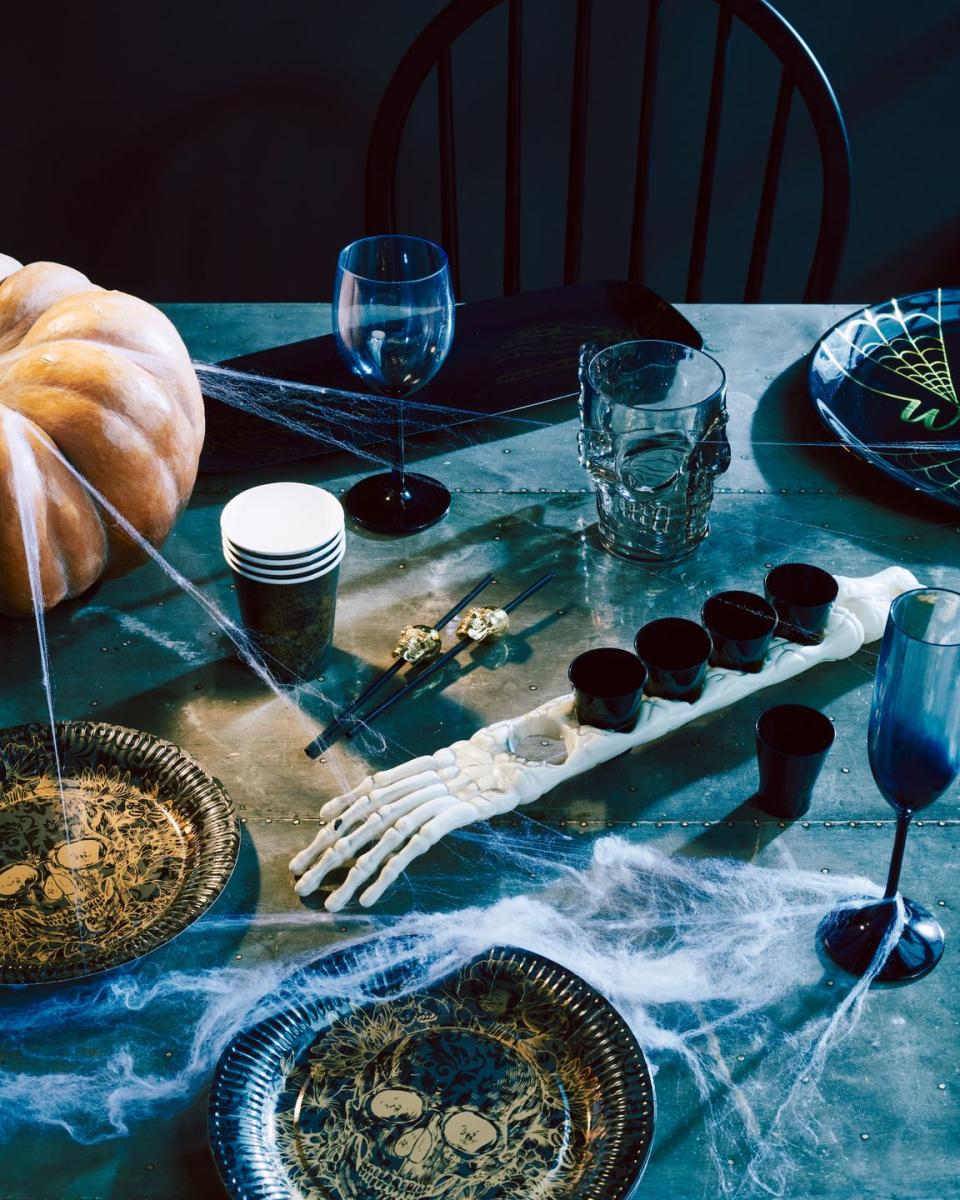 <p>Whilst not a new trend, Sainsbury's is also stocking a whole host of spooky homeware accessories ahead of <a href="https://www.prima.co.uk/halloween-ideas/" rel="nofollow noopener" target="_blank" data-ylk="slk:Halloween;elm:context_link;itc:0;sec:content-canvas" class="link ">Halloween</a>. Choose from candles, cups and plates adorned with skulls and pumpkins alike. Trick-or-treat, anyone? </p><p><strong>Hot On The High Street:</strong> Shop our <a href="https://www.housebeautiful.com/uk/lifestyle/shopping/g31077271/cheap-home-decor/" rel="nofollow noopener" target="_blank" data-ylk="slk:weekly edit of stylish homeware for under £35;elm:context_link;itc:0;sec:content-canvas" class="link ">weekly edit of stylish homeware for under £35</a>. And don't forget to join us on <a href="https://www.instagram.com/housebeautifuluk/" rel="nofollow noopener" target="_blank" data-ylk="slk:Instagram;elm:context_link;itc:0;sec:content-canvas" class="link ">Instagram</a> – share the way you're styling your home with high street buys using <a href="https://www.instagram.com/explore/tags/hbhighstreet/" rel="nofollow noopener" target="_blank" data-ylk="slk:#HBhighstreet;elm:context_link;itc:0;sec:content-canvas" class="link ">#HBhighstreet</a>!</p><p><br><br></p>