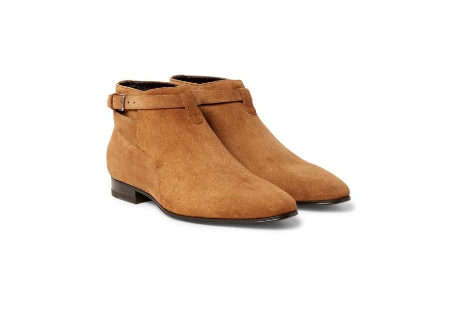 Saint Laurent Suede Jodhpur Boots