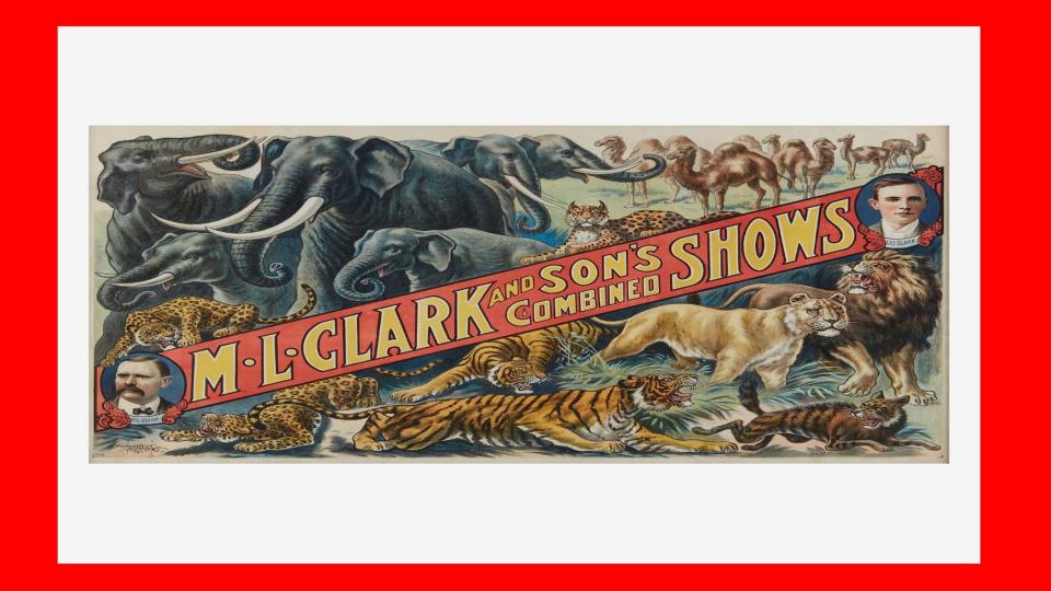 Alexandria was once the winter headquarters of the former M.L. Clark and Son's Circus from the 1890s to the 1930s.