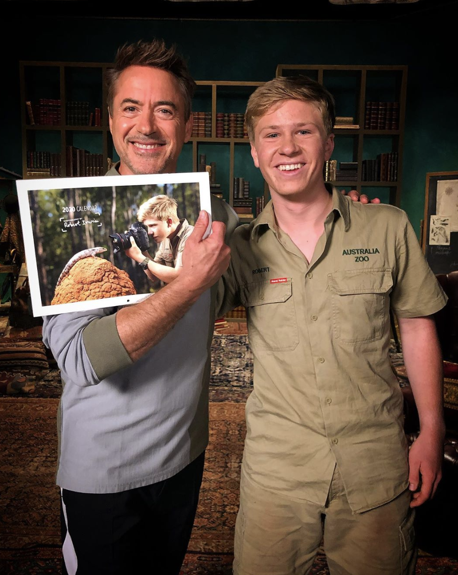 Robert Downey Jr. and Robert Irwin talked about animals and the first time they met on Australia's "Today." (Photo: Robert Downey Jr. via Instagram)
