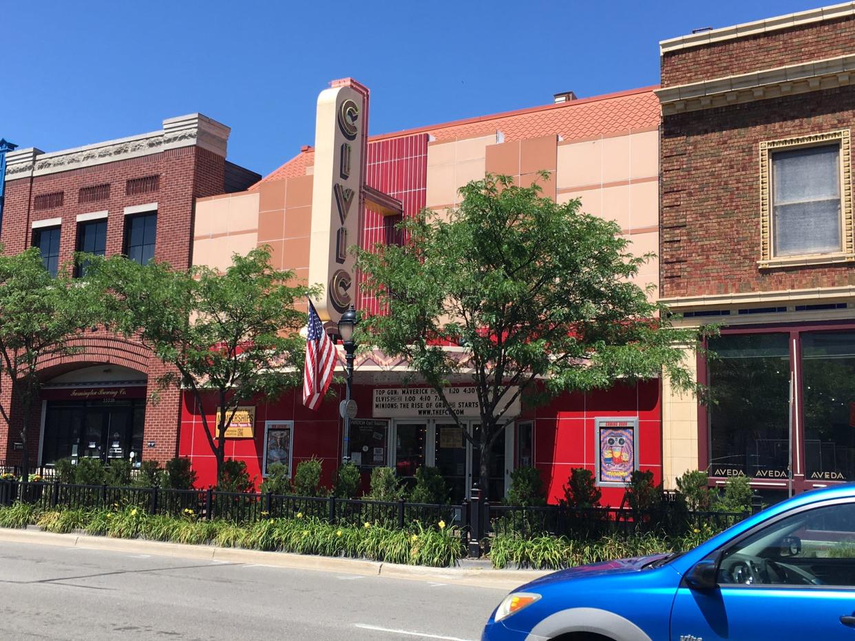 The Farmington Civic Theater has been open in downtown Farmington since 1940 – only a few years after Grand River Avenue was paved.