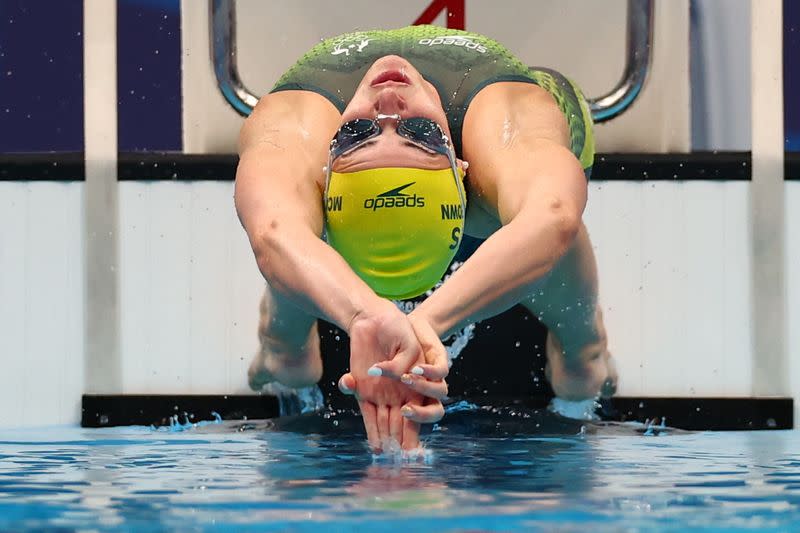 Swimming - Women's 100m Backstroke - Heats