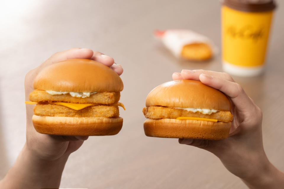 麥當勞同步推出「雙層麥香魚」優惠組合（圖：麥當勞）