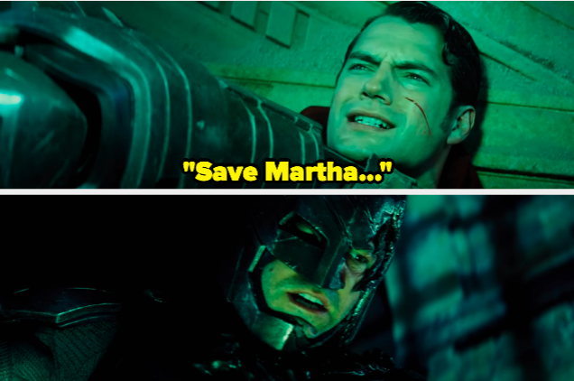 A man yelling "Save Martha" at another man