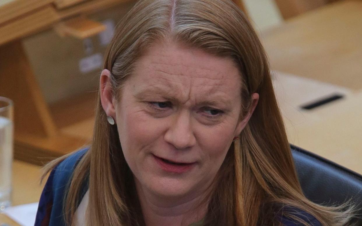  Education Secretary Shirley-Anne Somerville during the ministerial statement on National Qualifications 2021 at the Scottish Parliament in Holyrood, Edinburgh. Picture date: Wednesday June 2, 2021. PA Photo. Photo credit should read:  - Fraser Bremner/PA Wire