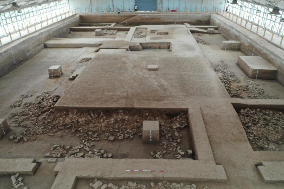 The toilet was unearthed in a large dig in the area (China.org.cn) 