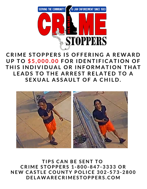 Delaware Crime Stoppers is offering a reward to anyone who can identify the man in these photos.