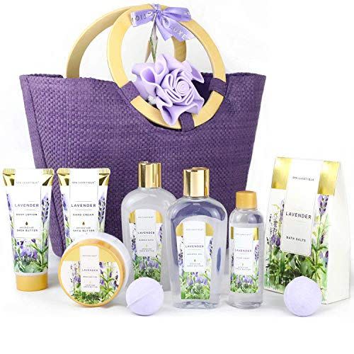 5) Lavender Bath Gift Basket